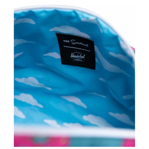NEW Herschel Supply Co x The Simpsons Novel Homer Bart Simpson Donut Duffel Bag - Picture 14 of 15